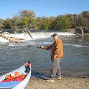 White River below the dam at Clare.