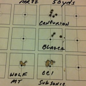 Magnum Research22LR ammotest