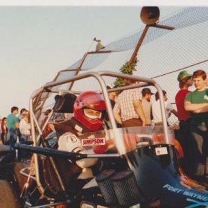 V. Helmer Spartan Speedway, Lansing,MI Aug. 1985.