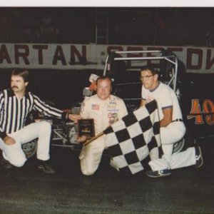 V,Helmer Spartan Speedway, Lansing,MI Aug. 1985