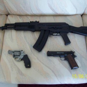 AK47, Puma 1911, Taurus Model 92,  22LR's 003