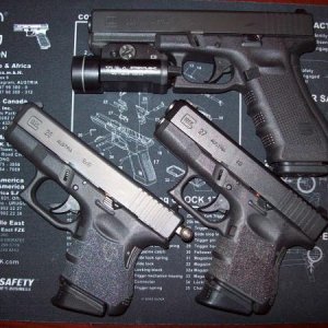 Our Glocks. G22 Gen.4,G26 & G27 Gen.3.