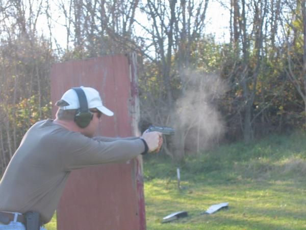 2004 South Carolina USPSA match near Charleston
Colt Delta Elite in 10mm.  Note the nice gut overhanging the belt!