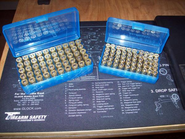 My Dillon  550B  50 rounds ea. of .45 ACP & 9mm